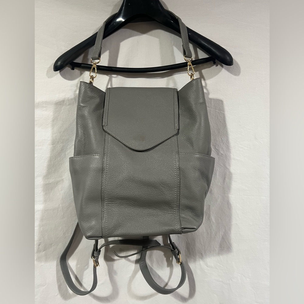 Danielle Nicole Gray Leather Backpack